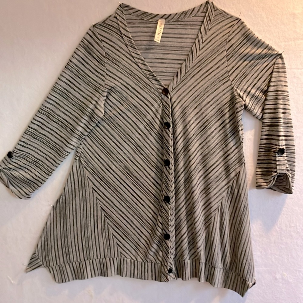 Cubism tissue cardigan